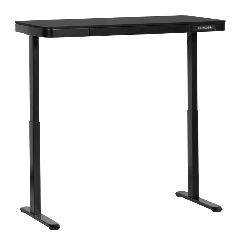 CR-118 E 140/70 Ергономично бюро с електрическо регулиране на височината черен